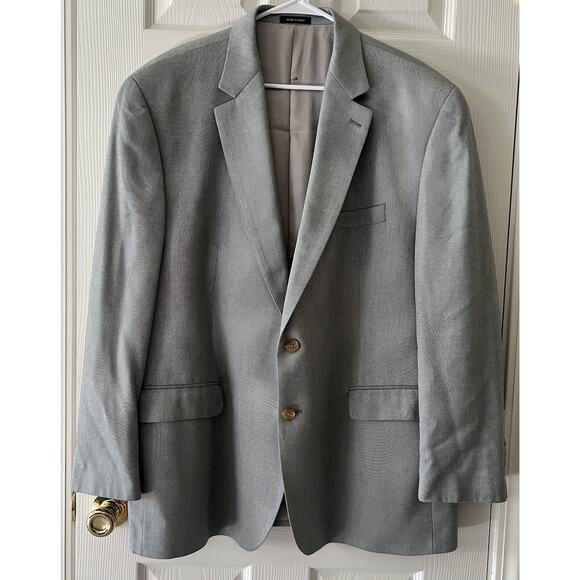 RALPH LAUREN Men's Light Blue 100% Bamboo Sports Coat Jacket Blazer Sz 48R - Picture 2 of 14